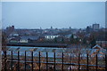 Stourbridge town centre on a wet winter afternoon