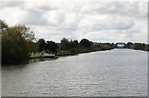 SJ6587 : Manchester Ship Canal near Thelwall Ferry by Trevor Harris