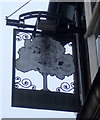 Sign for the Green Tree public house, Bishop Auckland