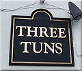 NZ2429 : Sign on the Three Tuns, Coundon by JThomas