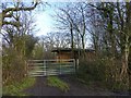 Woodland and barn at Birtsmorton