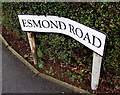 Warped name sign, Esmond Road, Hereford