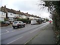 Traffic queuing below the roadworks on Kings Head Hill