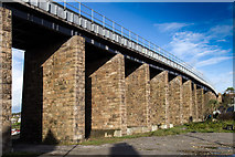 SW5537 : Railway viaduct, Hayle by David P Howard