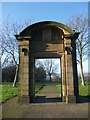 Memorial archway in Norfolk Park