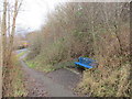 Bench and path leading to Bradley Mills Road