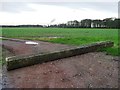 Blocked farm track alongside Jub Close Wood