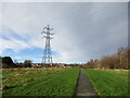 Pylon and footpath