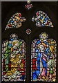 Stained glass window, St Michael