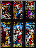 SK9057 : Stained glass window, St Mary's church, Carlton-le-Moorland by Julian P Guffogg