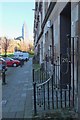 Decorative entrance railings, Blantyre Street Glasgow