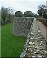 SU8504 : Roman bastion from Bishop's Palace garden by Rob Farrow