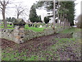 The south east corner of Mold cemetery