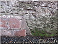 Bench mark on Old Wrexham Road wall corner