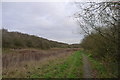 Following the railway embankment into Scunthorpe