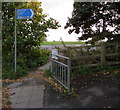 Hatton Way direction sign, Edgeley Road, Whitchurch