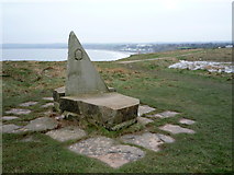 TA1281 : Stone marker for the Wolds Way Footpath  by JThomas