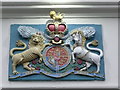 SW8231 : Crest on the gatehouse to Pendennis Castle by Humphrey Bolton