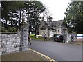 Lodge and gates for hospital entrance. Dryden Road, Exeter