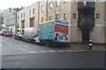 View of a heavily graffitied van on the corner of Inverness Street and Arlington Road #2