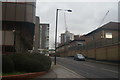 View of a new block of flats being constructed off Camley Street from Royal College Street