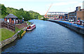 The River Weaver in Northwich