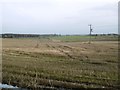 Stubble beside Montreathmont Forest