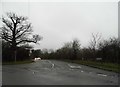 Cormongers Lane at the junction of Nutfield Marsh Road