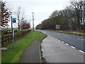 Bus stop beside Spital Road (A64)