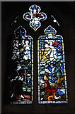 SO9422 : Stained glass window, Cheltenham Minster, St Mary’s by Philip Halling