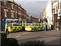 TQ3088 : Ambulance cars, Crouch End by Jim Osley
