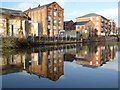 Buildings reflected in Worcester and Birmingham Canal