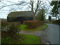 Bend on Robin Hood Lane with barn