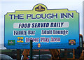 Sign for the Plough Inn, Lebberston