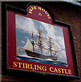 Sign for the Stirling Castle, Bridlington