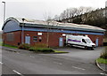 SMS Audio van in New Tredegar Business Park