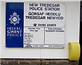 New Tredegar Police Station nameboard