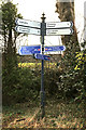 Signpost on Wick to Ewenny Road