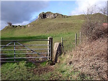 SK2354 : Squeeze stile at the start of the footpath to Manystones Lane by Ian Calderwood