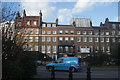 View of houses on Cheyne Walk from Chelsea Embankment #2