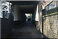 View up Cheyne Mews from Cheyne Walk