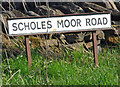 Scholes Moor Road sign