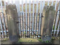 Northern gateposts for the demolished Custom House Lane CP School