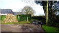 Footpath crossroads at Forest Green