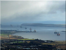 NH6169 : Oil rigs in the Cromarty Firth by John Allan