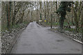 TQ0060 : Horsell Common access road by Alan Hunt