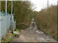 Track past the recycling centre