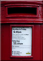 Detail, Edward VII postbox on Richmond Street, Bridlington