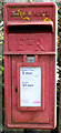 Close up, Elizabeth II postbox on Pinfold Lane, Bridlington