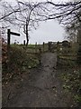 Start of a footpath to Fortescue